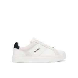 Calvin Klein Сникърси Classic Cupsole Laceup Tape Lth YM0YM01430 Бял