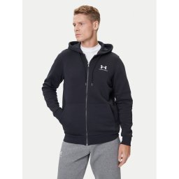 Under Armour Суитшърт UA Essential Fleece FZ Hood 1373881 Черен Regular Fit