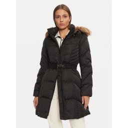 Guess Пухено яке New Olga W4BL40 WEX52 Черен Regular Fit