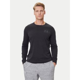 Under Armour Тениска с дълъг ръкав Ua Sportstyle Left Chest 1329585 Черен Loose Fit