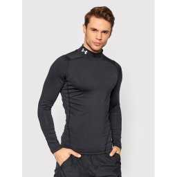 Under Armour Тениска от техническо трико HeatGear® Mock 1369606 Черен Skinny Fit