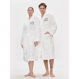 KARL LAGERFELD Халат Unisex 215M2180 Бял Regular Fit