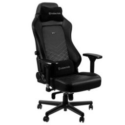 Геймърски стол noblechairs HERO (NBL-HRO-PU-BPW), изкуствена кожа, до 150кг макс. тегло, черен