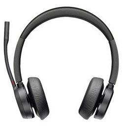 Конферентни слушалки Poly Voyager 4320 MS (77Y98AA) шумопотискащ микрофон, BT700 ресивър, време на работа до 24 часа, Microsoft Teams сертифицирани, Bluetooth, USB, черни