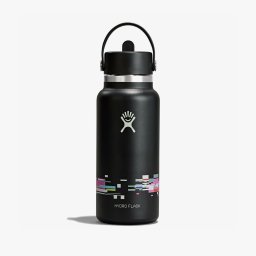 Бутилка Hydro Flask 946 ml Wide Flex Straw Cap Glitch Black Universal