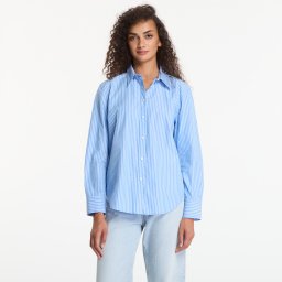 Риза Calvin Klein Yarndye Cotton Poplin Regular Shirt Angel Hair Stripe Marina Brilliant L