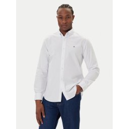 Calvin Klein Jeans Риза Oxford Classic LV140EM125 Бял Regular Fit