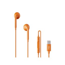 Слушалки ttec Rio Fit USB-C Stereo In-Ear Headphones with Mic - Оранжеви