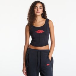 Jordan Flight Fleece Women's Corset Black/ University Red L