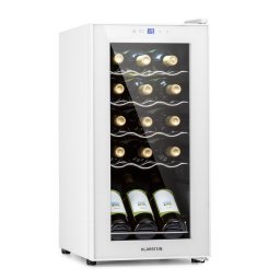 Klarstein Shiraz 15 Slim Uno, охладител за вино, 44 л, сензорен, 135 W, 5 - 18 °C, черен (HEA-Shiraz-15-uno-wh)