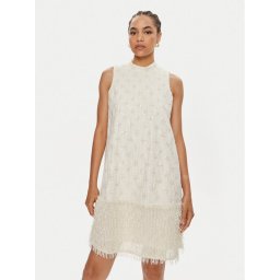 Bruuns Bazaar Коктейлна рокля Narina BBW3961 Екрю Regular Fit