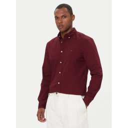 Tommy Hilfiger Риза MW0MW37550 Бордо Regular Fit