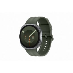 Samsung Galaxy Watch9 44mm - 1.47" AMOLED, ЕКГ/SpO2/Сън, 5ATM - Сребърен/Зелен