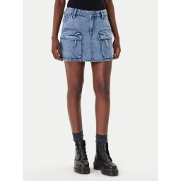 G-Star Raw Дънкова пола D27703-D536 Син Regular Fit