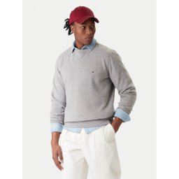 Tommy Hilfiger Суитшърт Essential MW0MW37232 Сив Regular Fit