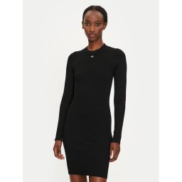 Replay Плетена рокля DK3319.000.G23370 Черен Slim Fit