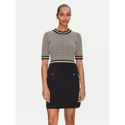 Morgan Плетена рокля 251-RMESTEM Бежов Slim Fit