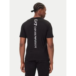 EA7 Emporio Armani Тишърт 7M000567 AF10375 MC001 Черен Regular Fit