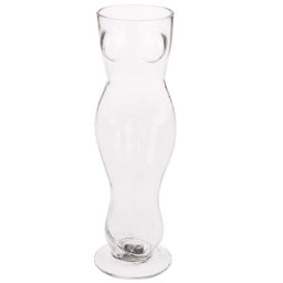 Стъклена чаша за бира с формата на женски торс "BEER GLASS FEMALE TORSO"