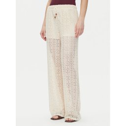 Vero Moda Текстилни панталони Maya 10325044 Бежов Wide Leg
