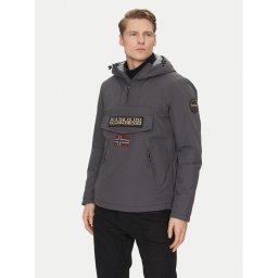 Napapijri Анорак Rainforest Pocket 2 NP0A4GMD Сив Regular Fit