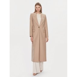 IVY OAK Вълнено палто Jil Sue IO119088 Бежов Regular Fit