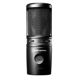 Микрофон Audio-Technica AT2020USB-XP, кондензаторен, кардиоиден, LED подсветка, 24-bit/192kHz запис, USB-C, Jack 3.5mm, черен