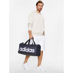 adidas Спортна чанта Essentials Linear Duffel Medium HR5349 Тъмносин