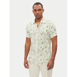 Guess Риза M5GH75 WD4Z2 Бял Slim Fit
