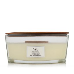 WoodWick Pressed Blooms & Patchouli Ароматна свещ 453,6 g тип Island Coconut