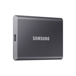 Твърд диск Samsung Portable SSD T7 1TB, USB 3.2, Read 1050 MB/s Write 1000 MB/s, Titan Gray