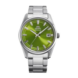 Orient RA-AC0R05E - Мъжки часовник Автомат, 38.5мм, Дата, 5ATM, Сапфир - Сребро/Зелен