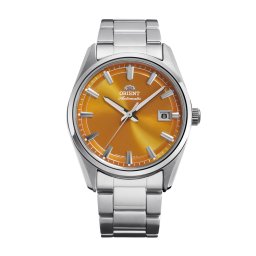 Orient RA-AC0R08Y - Мъжки часовник Автомат, 38.5мм, Дата, 5ATM, Сапфир - Сребро/Оранжев