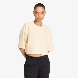 Тениска adidas Essentials Crop T-shirt Warm Vanilla M
