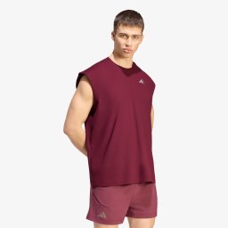 adidas Tennis Climacool+ Oversized Sleeveless T-Shirt Maroon S