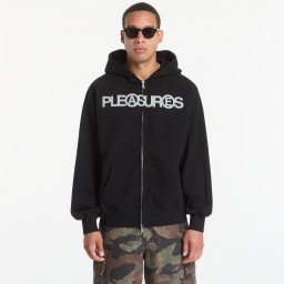 Суитшърт PLEASURES Zine Zip Hoodie Black S