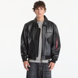 Bomber Alpha Industries CWU-45/P Leather Vintage Black M