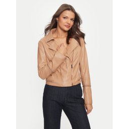 Guess Яке от имитация на кожа W4YL21 WE480 Бежов Regular Fit