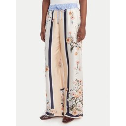 Liu Jo Текстилни панталони WA6358 T2555 Бежов Relaxed Fit