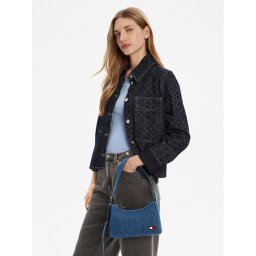Tommy Jeans Дамска чанта Tjw Cool Denim Shoulder Bag AW0AW17877 Син