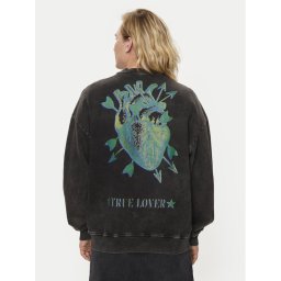 Just Cavalli Суитшърт 76OAIE03 Сив Regular Fit
