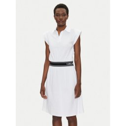 KARL LAGERFELD Ежедневна рокля A2W13038 Бял Regular Fit