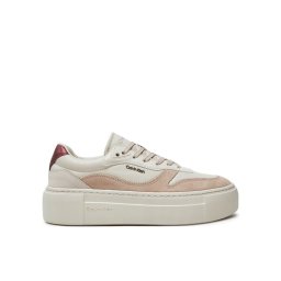 Calvin Klein Сникърси Ff Cupsole Lace Up W/Ml Mix M HW0HW02125 Бежов