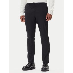 Calvin Klein Текстилни панталони LV04LB610G Черен Slim Fit