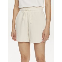 Puma Спортни шорти HER 678701 Екрю Regular Fit