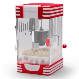 Klarstein Volcano 300 W машина за пуканки от неръждаема стомана 60g / 4min Ретро дизайн (SHU2-VolcanoRed)
