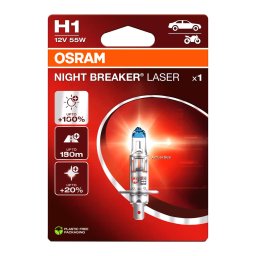 OSRAM NIGHT BREAKER LASER 1BL H1 55W 3400K