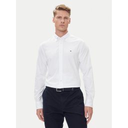 Tommy Hilfiger Риза Performance MW0MW39418 Бял Slim Fit