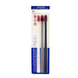 Swissdent Profi Colours Trio Soft-Medium Четка за зъби цвят бял, сив, черен