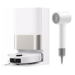 Пакет: Прахосмукачка робот Dreame X50 Ultra Complete RLX85CE-4_WH + Сешоар Dreame Mini Бял AHG11A